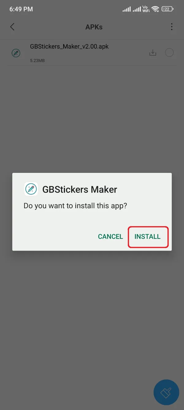 Install GBStickers Maker APK