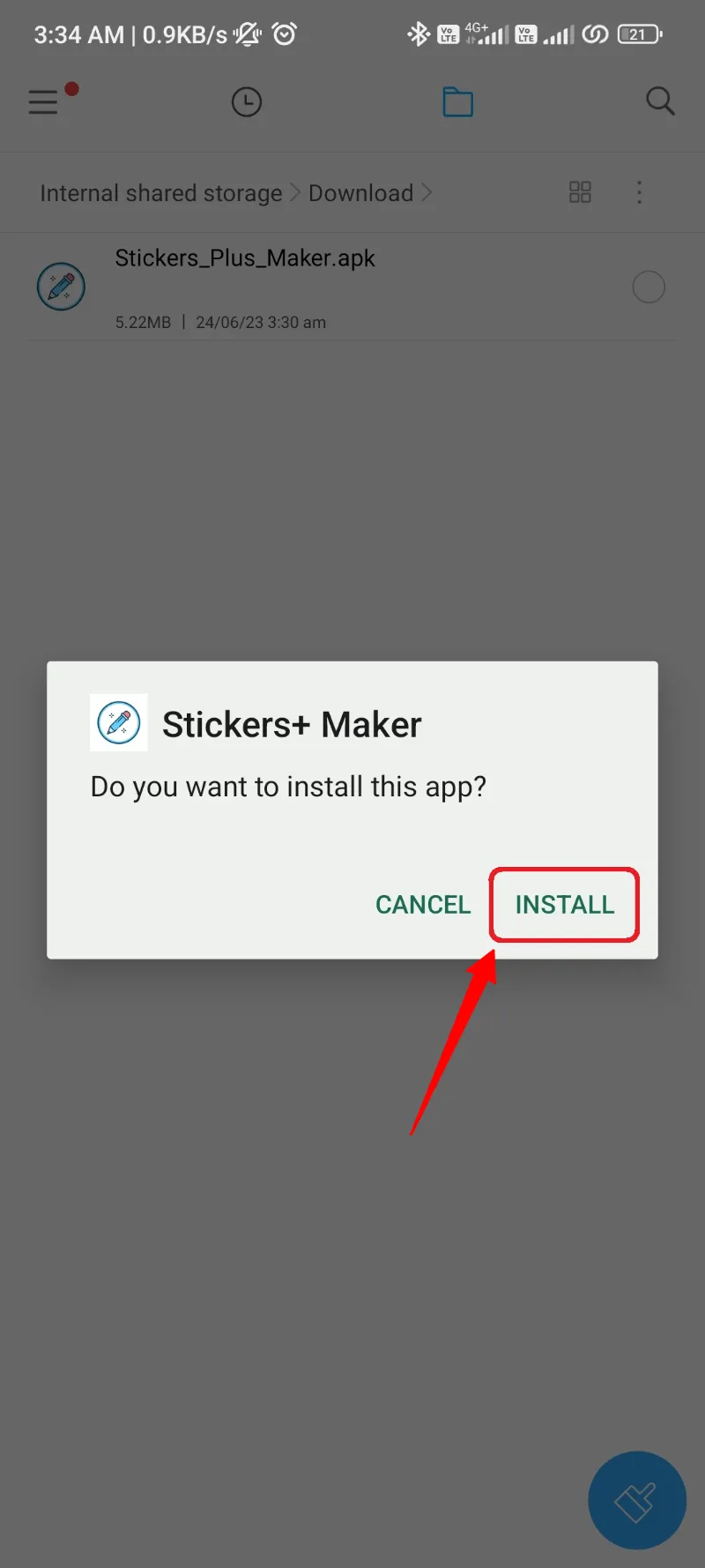 Install Stickers Plus Maker APK